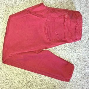 Red jeans